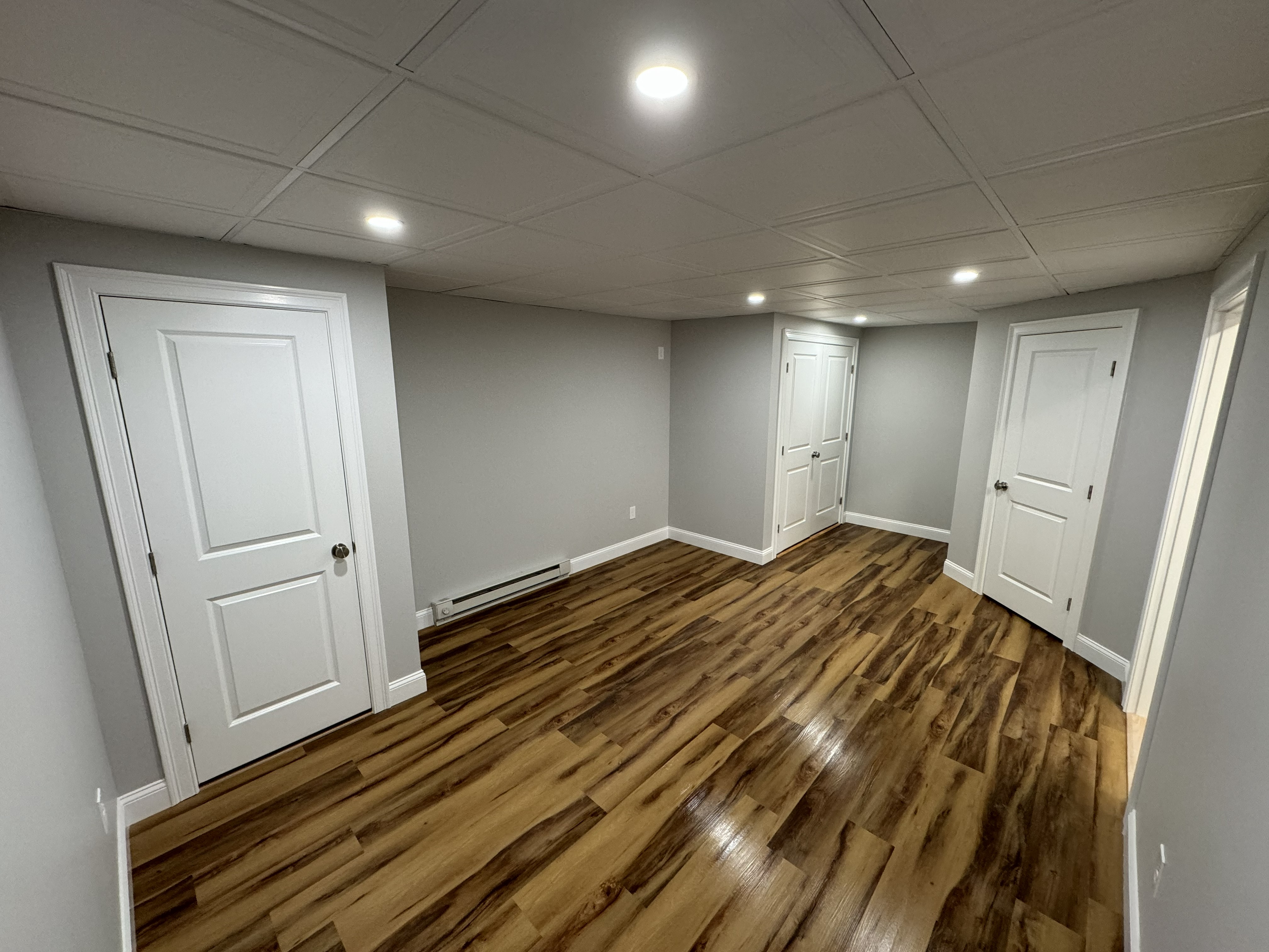 Basement remodel after in Salem NH