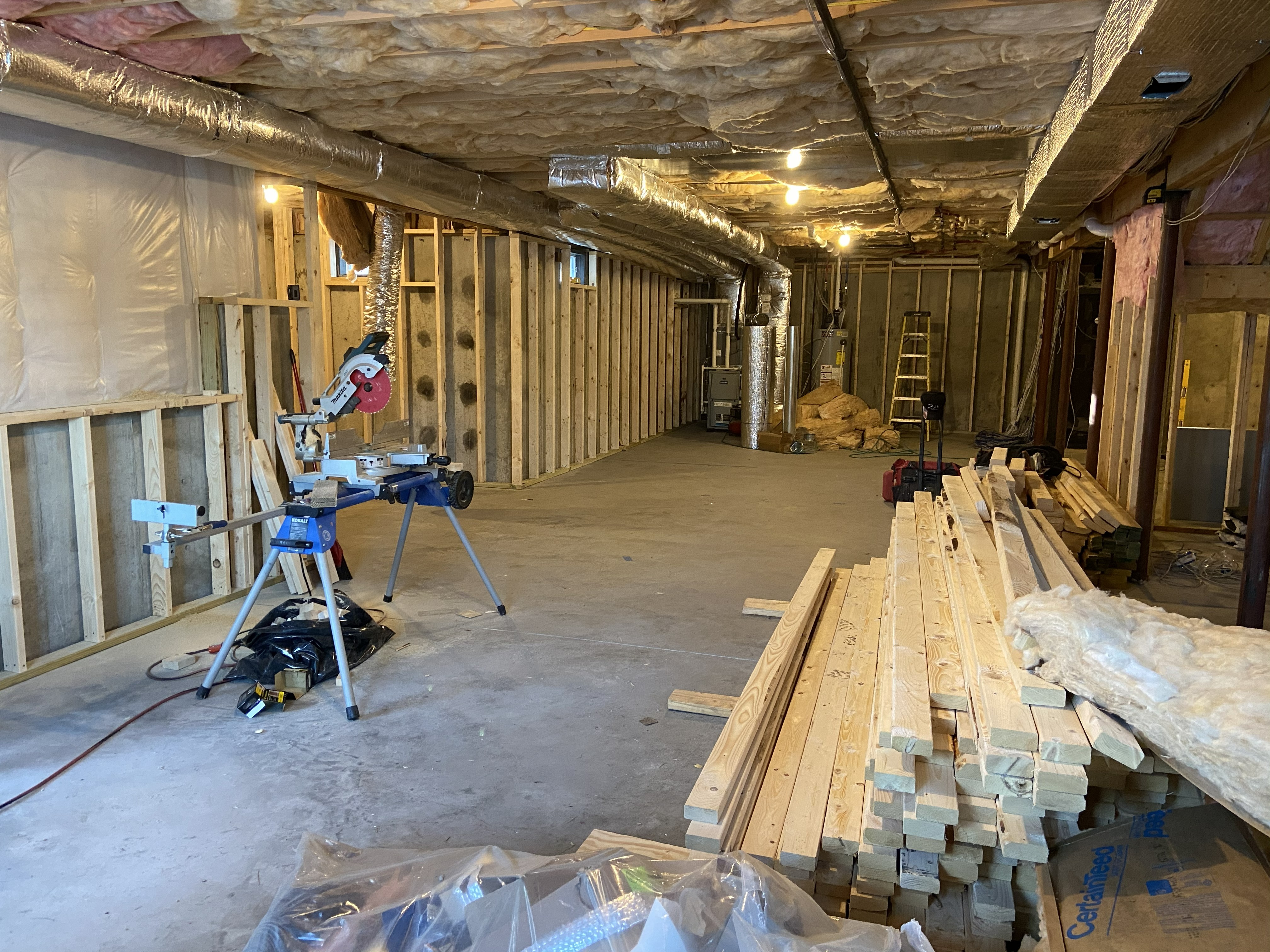 Finished basement after photo angle 6 in Salem NH