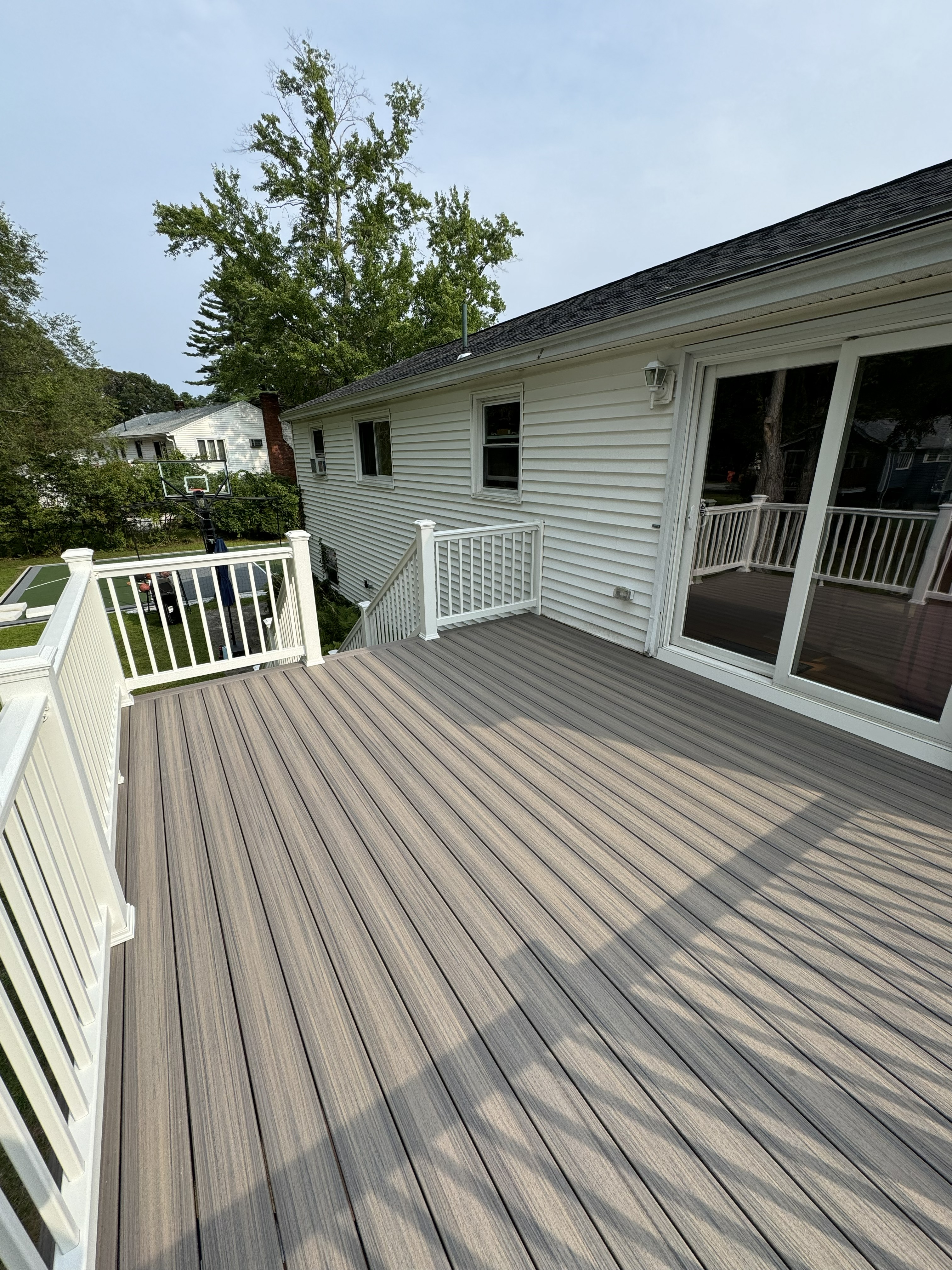 Deck project photo angle 2 in Salem NH